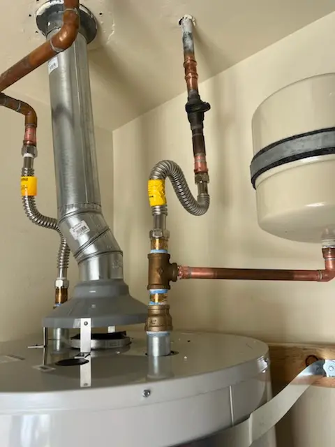 Water heater installation and plumbing repair in Marina