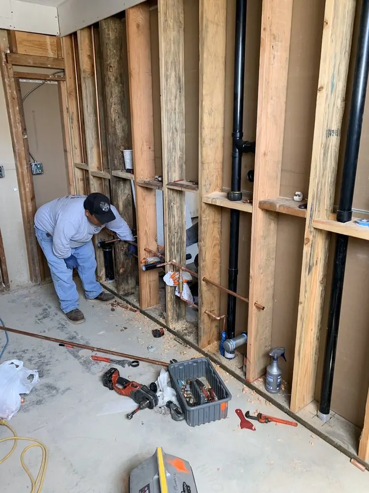 Commercial rough-in plumbing for Water Heater Replacement in Marina